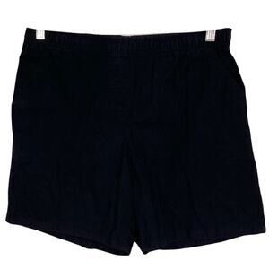 NWOT COVINGTON Shorts Men S Black Pocket Cotton Stretchy Pull-Up Elastic-Waist